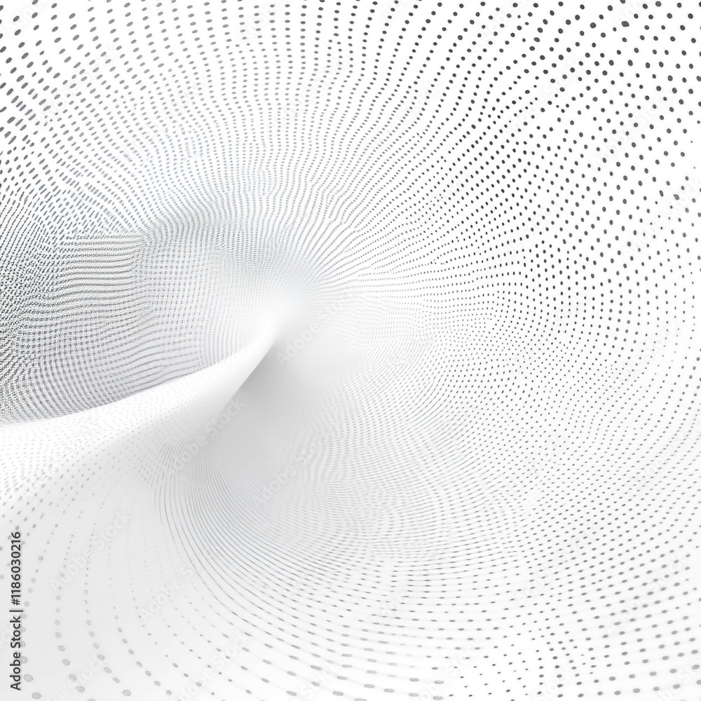 Aufkleber abstract swirling pattern created with dot gradients in monochrome tones