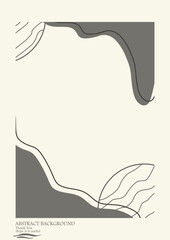 Retro black and white abstract pattern background, seamless abstract floral theme. Trendy bauhaus pattern op-art set