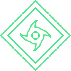 Hurricane Warning icon single vector illustration