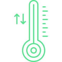 Thermometer icon single vector illustration