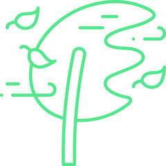 Windy icon single vector illustration