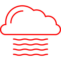 Fog icon single vector illustration