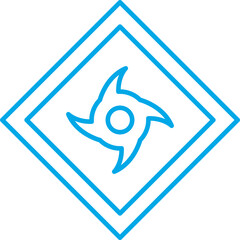 Hurricane Warning icon single vector illustration