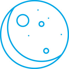 New Moon icon single vector illustration