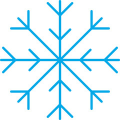 Snowflake icon single vector illustration