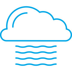 Fog icon single vector illustration