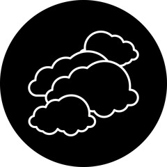 Cloudy icon single vector illustration