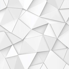 Abstract white geometric background with triangular patterns and textures