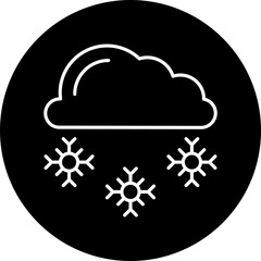 Snowy icon single vector illustration