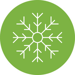 Frost icon single vector illustration