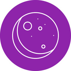 New Moon icon single vector illustration