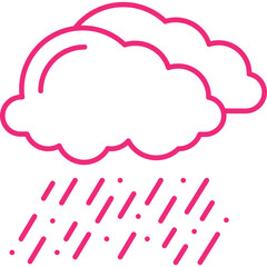 Rain icon single vector illustration
