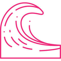 Tsunami icon single vector illustration