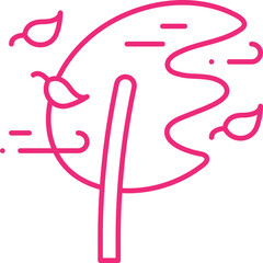 Windy icon single vector illustration