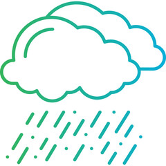 Rain icon single vector illustration