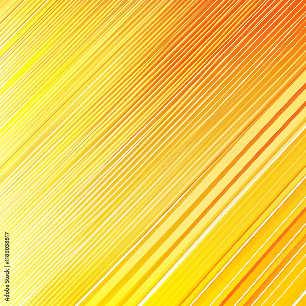 Aufkleber bright yellow and orange diagonal stripes create a vibrant abstract pattern in design