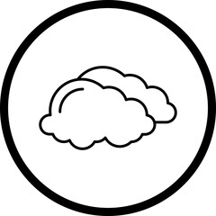 Overcast icon single vector illustration