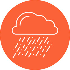Heavy Rain icon single vector illustration