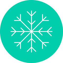 Snowflake icon single vector illustration