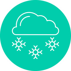 Snowy icon single vector illustration