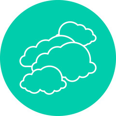 Cloudy icon single vector illustration
