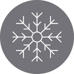 Frost icon single vector illustration