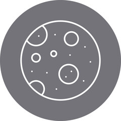 Full Moon icon single vector illustration