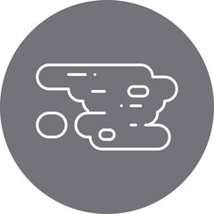 Haze icon single vector illustration