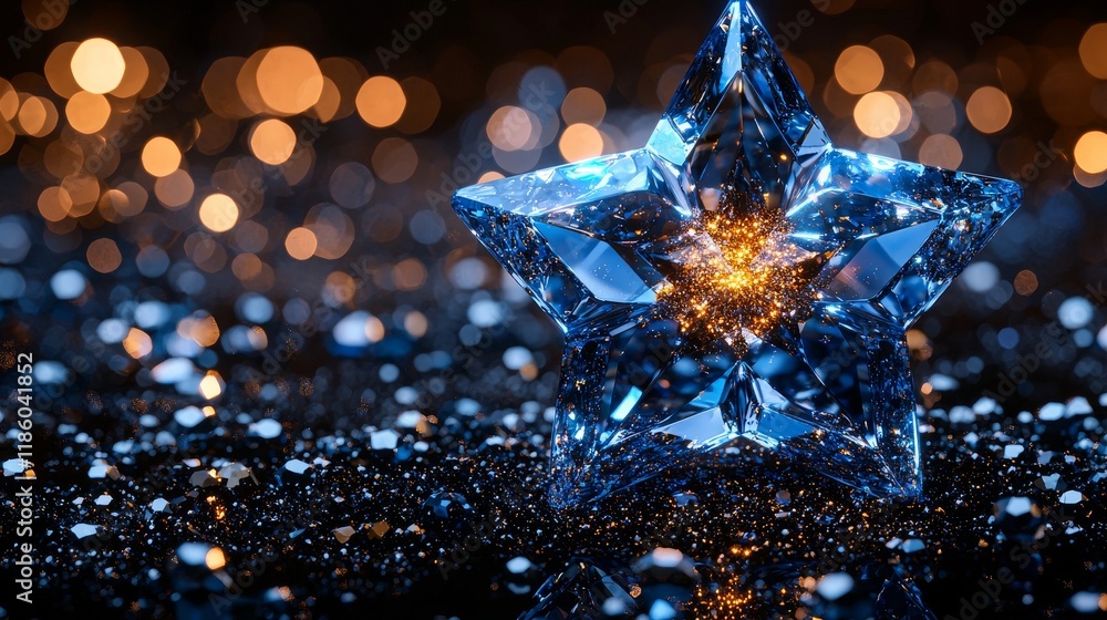 Poster a computer-generated 3d render features low poly abstract forms