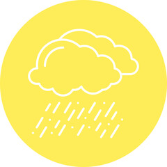 Rain icon single vector illustration