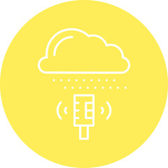 Weather Sensor icon single vector illustration