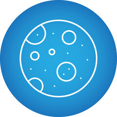 Full Moon icon single vector illustration