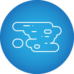 Haze icon single vector illustration