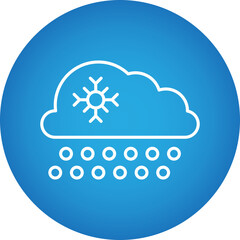 Sleet icon single vector illustration
