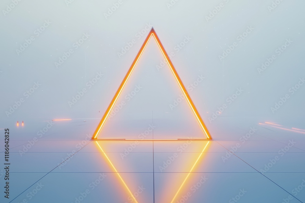 Poster abstract futuristic architecture with a minimal technology white backdrop