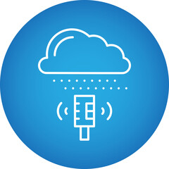 Weather Sensor icon single vector illustration