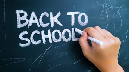 Back to School written on chalkboard
