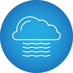 Fog icon single vector illustration