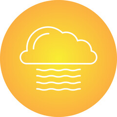Fog icon single vector illustration