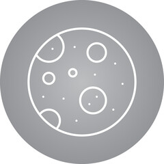 Full Moon icon single vector illustration