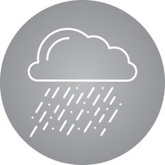 Heavy Rain icon single vector illustration
