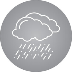 Rain icon single vector illustration