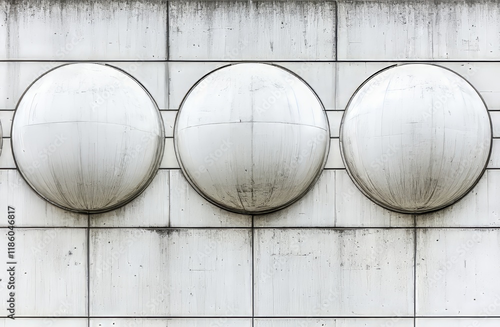 Poster lines of arches in white plaster form an abstract pattern. the background includes dynamic flowing l