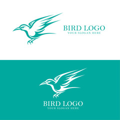 Bird Modern Logo Vector Illustration