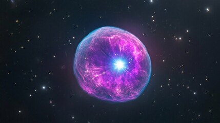 Obraz premium Cosmic Nebula: A Stellar Explosion in Deep Space