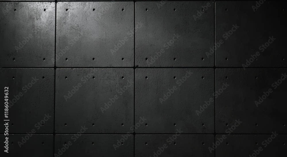 Aufkleber 3d renderrhythmically arranged concrete blocks in an architectural space, bathed in sunlight that pr