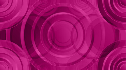 3d circle vector background design for banner, flyer, futuristic, poster, presentation etc. | Modern luxury  geometric shape background | Royal abstract circular 3d design with magenta color      
