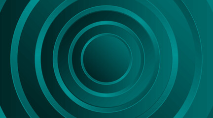 3d circle vector background design for banner, flyer, futuristic, poster, presentation etc. | Multiple circle abstract modern background | Circular pattern design with circular line and sky-teal color