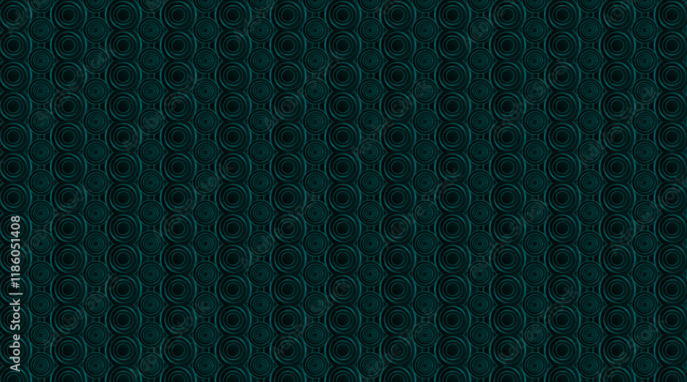 Aufkleber seamless pattern design with circular 3d shape | circular shape geometric pattern background vector 
