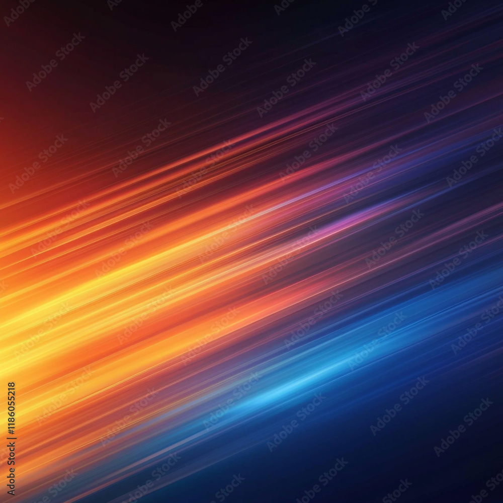 Poster dynamic gradient of warm and cool colors creates an abstract background design